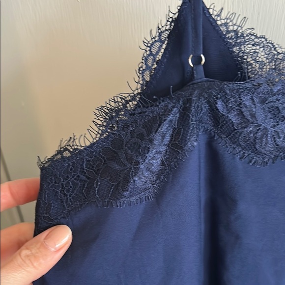 Express Lace Navy Bodysuit - Picture 5 of 5